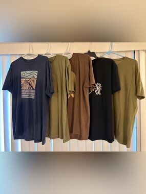 Bundle 5 Unique Men’s XL Graphic Tee Shirts Wohven 100% Cotton